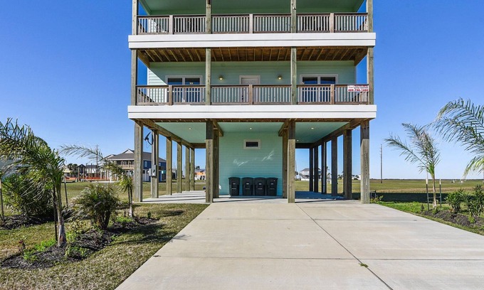 Pointe San Luis House | Better Together: Gulf View seen from two large Balconies, w/ access Playa San Lu
