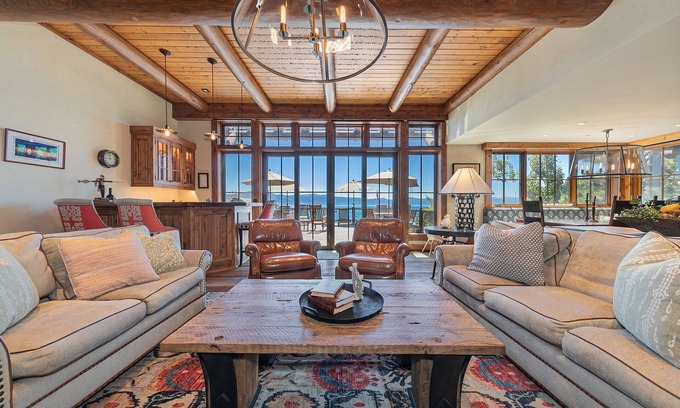 Carnelian Bay House | Beyond the Blue Lakefront Escape by Tahoe Getaways - Pet Friendly, 6BR with Pier, Buoy & Hot Tub