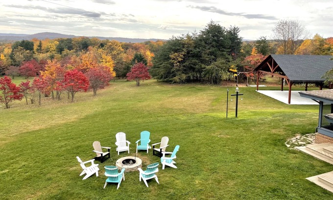 Warfordsburg House | Big House with Pickle Ball Court under a Wedding Pavilion