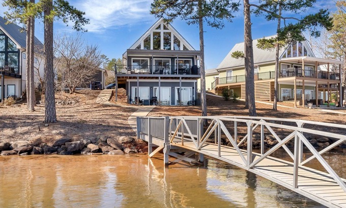 Seneca House | BIG WATER VIEWS from this waterfront home on Lake Keowee. Close to Clemson.