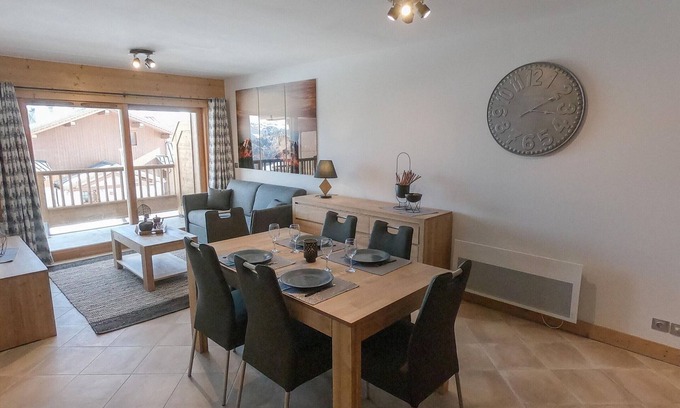 Bisanne 1500 Apartment | Bisanne 1500 - Apt 6 pers, 2 baths, pool, parking