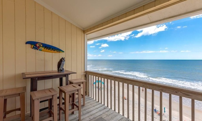 Surf City Condo | Bloom Beaches - Top Floor Oceanfront Surf Condo - Community Pool
