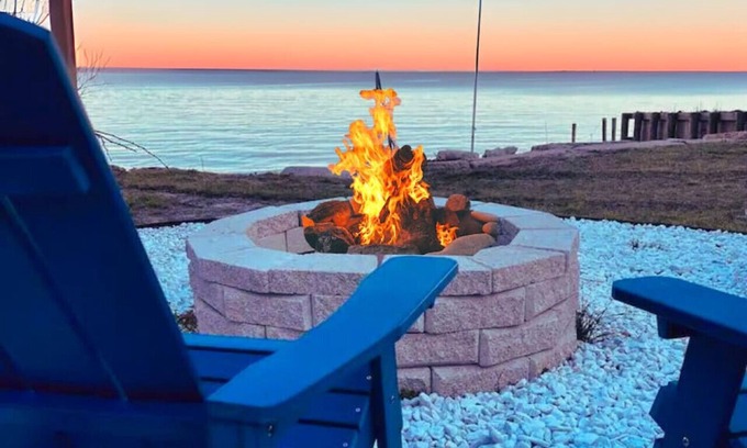 Ocean Springs House | Blue Belle Sounds Ocean Front - Private Beach Pet Friendly, Hot Tub, Firepit!