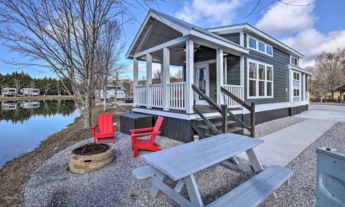Morganton House | Blue Ridge Mountain Escape: Waterfront Tiny House!