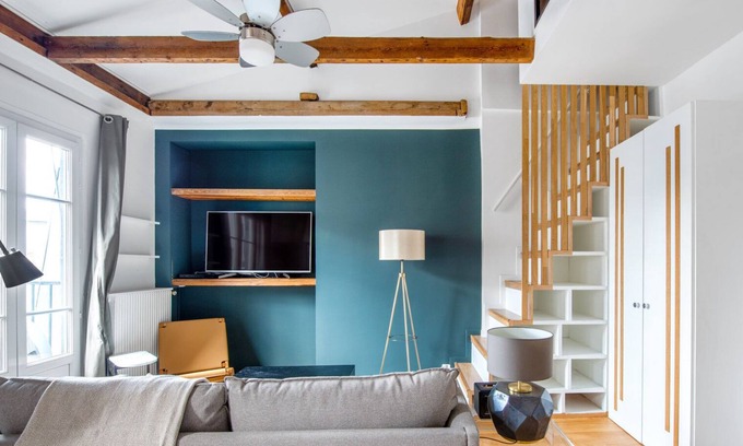 Jardin des plantes Apartment | Blueground | Bastille, elev, nr Bassin & Seine