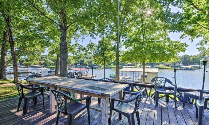 Gravois Mills House | Boat Dock + Slides: Lakefront Gravois Mills Home