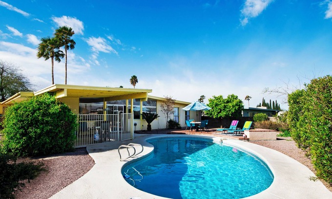Tucson House | Boho desert ranch with private pool, 1M to pickleball