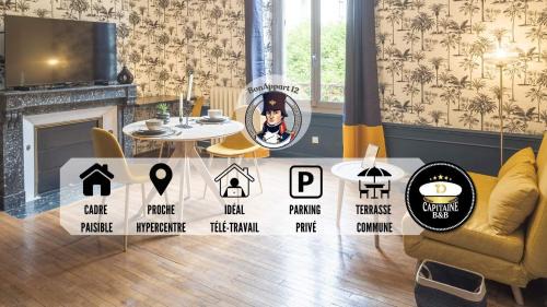 Troyes Apartment | BonAppart 12 - Charme Napoléonien & Confort