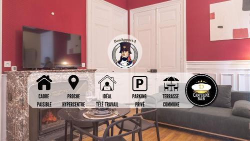 Troyes Apartment | BonAppart 4 - Charme Napoléonien & Confort