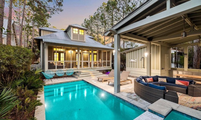 Forest District House | Book Now for Fall Stays! Private Pool and Sitting Spa! Community Amenities! 4 Adult Bikes!