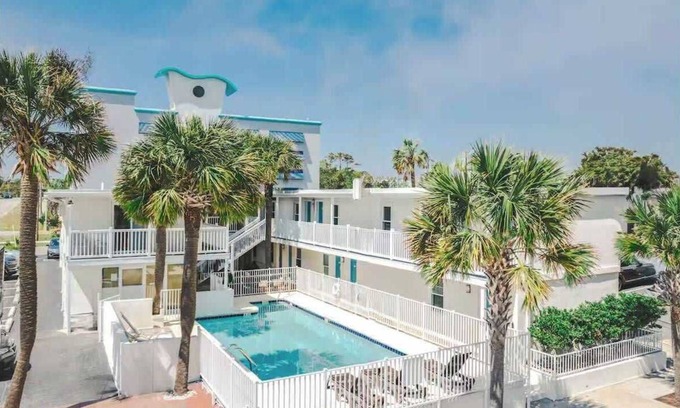 Downtown Myrtle Beach Apartment | Boutique on the beach, Studio #103 + Pool
