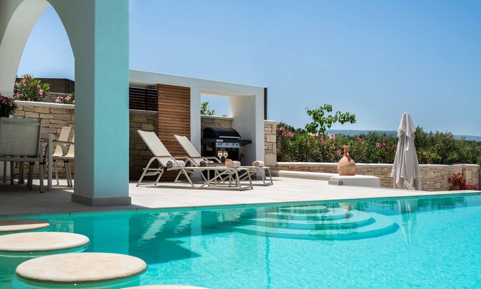 Vizari Villa | Brand new villa with private pool and panoramic views, near Rethymno city