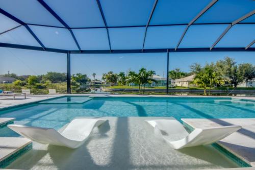 Fort Myers Villa | BRANDNEW Villa-PureSun at Canal intersection, heated saltwater pool and spa, facing south