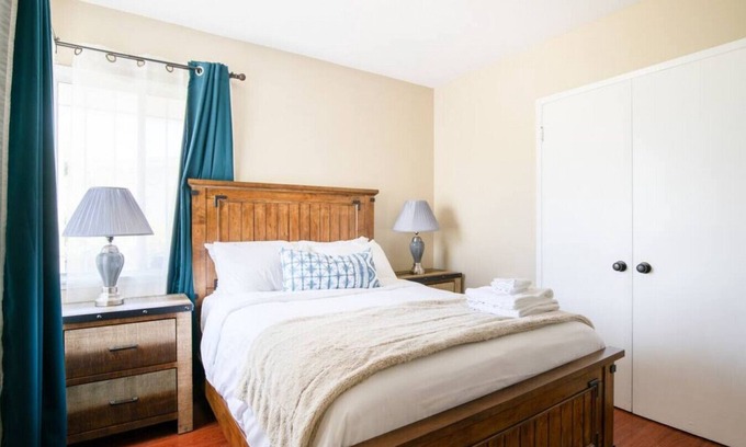 Hacienda Heights House | Bright Bliss Retreat: 3-Bedroom, 1-Bathroom Retreat near LA with High-Speed Internet, Central AC, Full Kitchen, and On-Site Laundry.