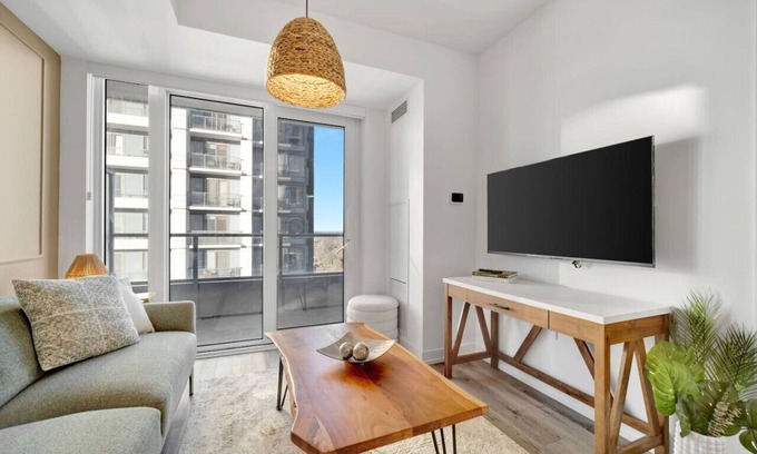 Kitchener Apartment | Bright & Modern Downtown Stay
