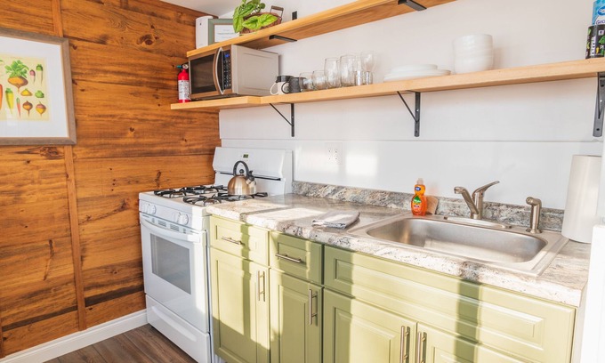 New Vineyard Cottage | Bright, new cottage w/open loft, farm view and trails.