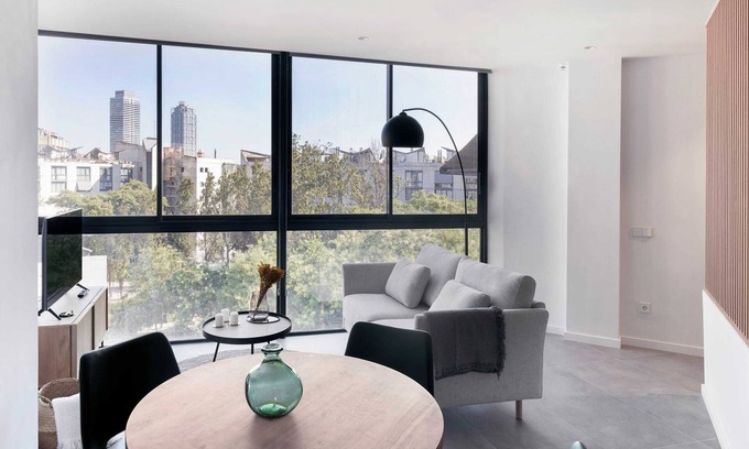 La Vila Olimpica del Poblenou Apartment | Bright Oasis 1 BD Apartment in Poble Nou