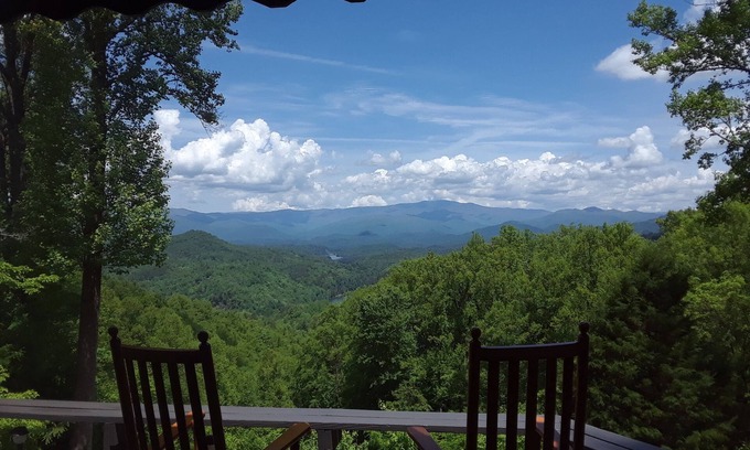Bryson City Ski Chalet | Bryson City Mountain Top Experience with stupendous view
