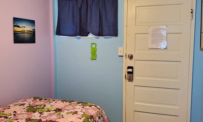 Wailuku Apartment | Budget Downtown Studio-J w/Queen Bed, Micro-Kitchen AC, WIFI & 4 free Streamers
