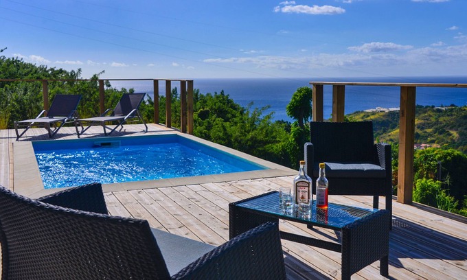 Le Carbet House | Bungalow with Sea view Swimming pool Le Carbet Martinique TI SUNSET