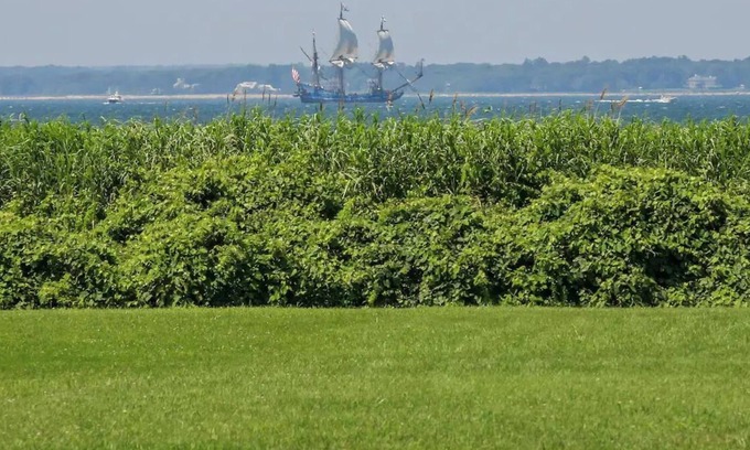 Fairhaven House | Buzzards Bay farmhouse with field and beach