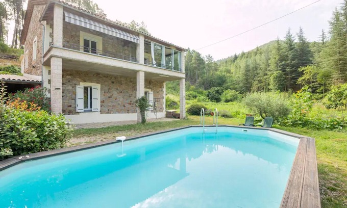 Molieres-sur-Ceze House | Cévennes View Retreat in Molières