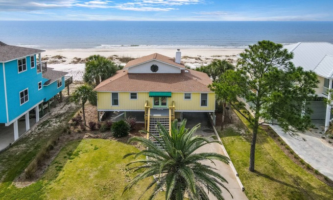 Port St. Joe House | CABANA DEL SOL IS A 2BD/2BA GULF FRONT W/AMAZING VIEWS, 2 SCREEN PORCHES!