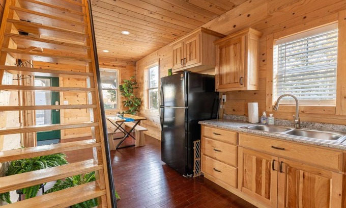 Bryant House | Cabin in the Sky with an outdoor kitchen