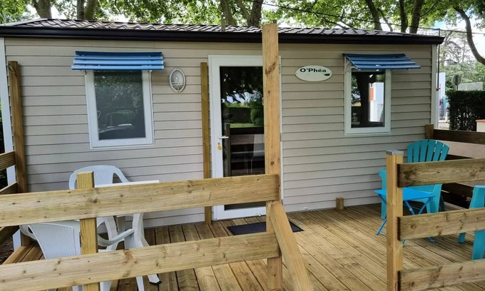 Revel House | Camping le Moulin du Roy * - Ophéa mobile home - 1 bedroom - 18m² - 2 to 3 people - 2 people. included in the price