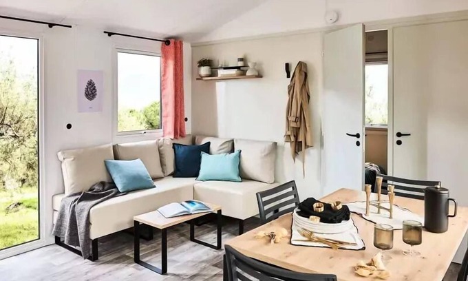 Sanguinet House | Camping Lou Broustaricq* - Maui Mobile Home 3 Rooms 4 People Air Conditioned