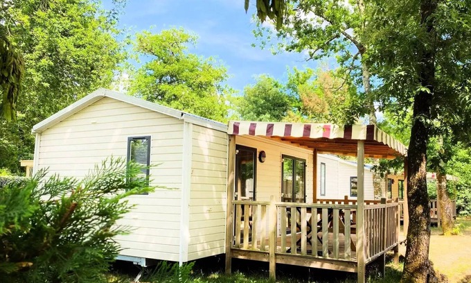 Sanguinet House | Camping Lou Broustaricq* - Mobile home Macao 3 Rooms 4 People Air Conditioned
