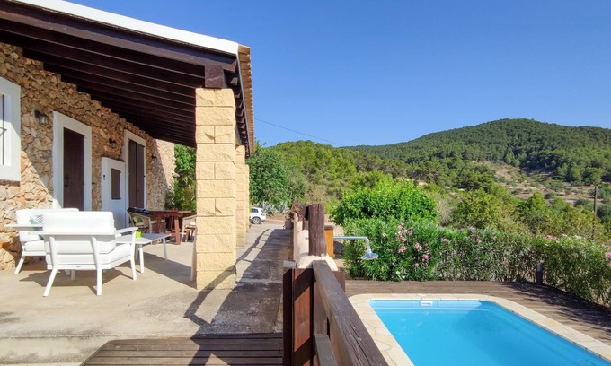 Sant Josep de sa Talaia House | Can Pep de Sa Plana, beautiful typical Ibizan house with pool