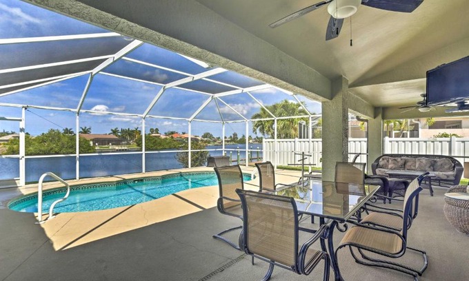 Pelican House | Canalfront Cape Coral House with Pool and Patio!
