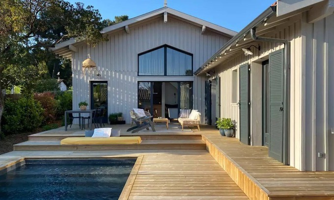 Claouey House | Cap Ferret. Adorable Villa pool view 200 m from the beach