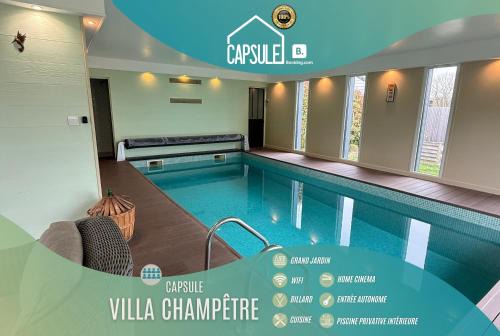 Ferriere-la-Grande Villa | Capsule villa champêtre piscine billard