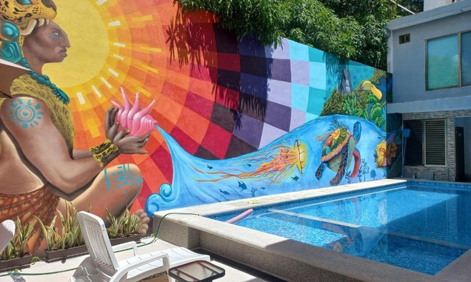 Downtown Cancun House | Casa Arya con Piscina 2 personas