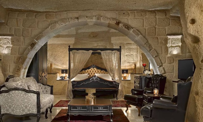 Urgup Hotel | Cave Room Retreat with Stunning Serene Gardens | Outdoor Pool Access