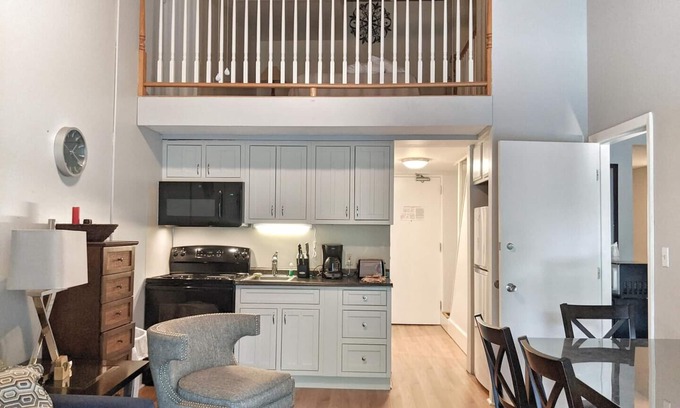 Weirs Beach Condo | Cedar Lodge 309 One Bedroom with Loft and Full Kitchen!