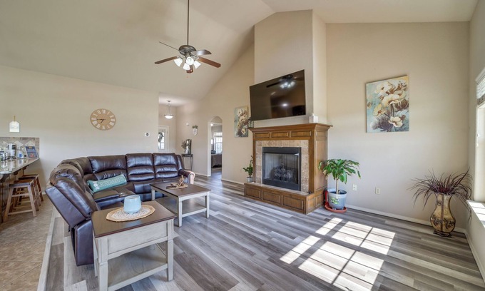 Bentonville House | Central Bentonville Home with Fenced Yard!
