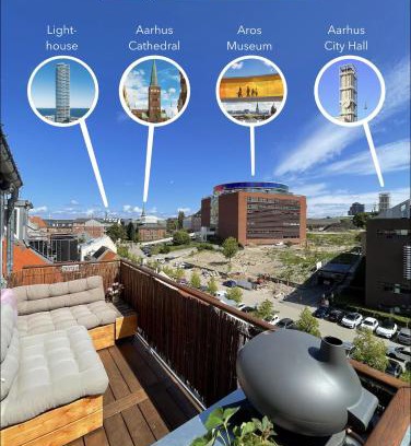Indre by Apartment | Central rooftop apartment by ARoS with balcony