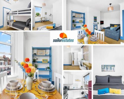 Worthing Apartment | Central Stylish Apartment - FREE Parking - 4min to beach