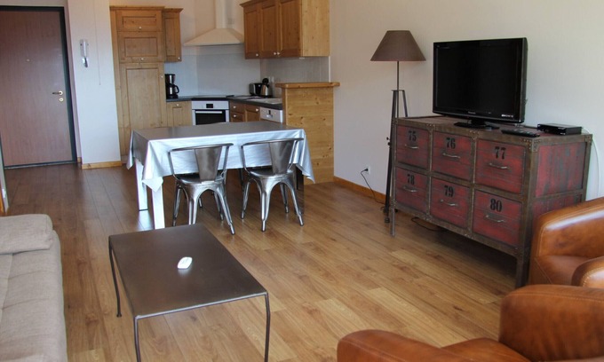 Saint-Jean-de-Sixt Apartment | Central Village Apartment with Balcony, Parking, and Ski Locker Near La Clusaz