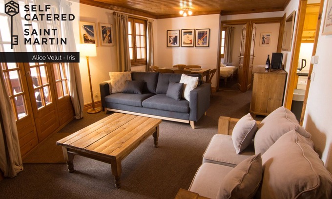 Saint-Martin-de-Belleville Apartment | Chalet Alice Velut - Iris | Spacious 2-bedroom apartment sleeping 4/5 people