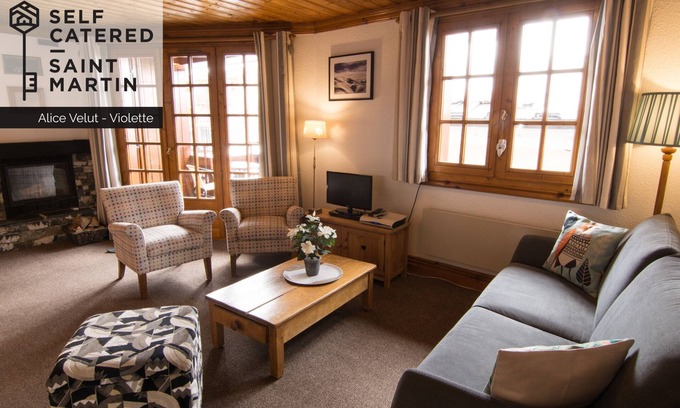 Saint-Martin-de-Belleville Apartment | Chalet Alice Velut - Violette | 2-bedroom apartment <40m from ski lift