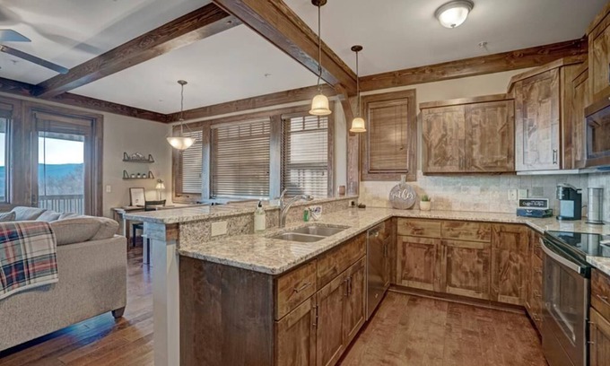 Boone Condo | Chalakee Lodge C412- Mountain View, Gated Resort, Indoor/Outdoor Pools and Hot Tub, Fitness Area,.