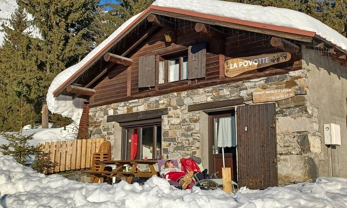Passy Ski Chalet | Chalet 'La Povotte' with Mountain View, Private Terrace and Wi-Fi