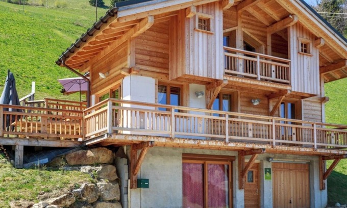 Beaufort Ski Chalet | Chalet 'Les Tarines 1' with Mountain View, Private Terrace and Wi-Fi