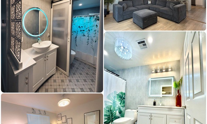 Pumpkin Center House | Chandelier Retreat 3BR/2BA King Bed 85” TV Netflix
