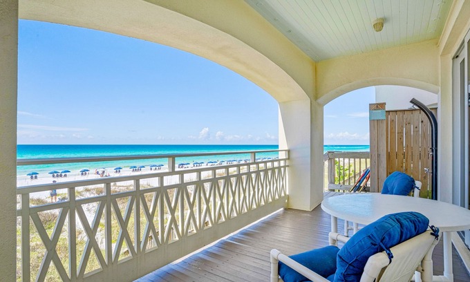 Delos House | 🏖️ Charlie Boy | Stunning Beachfront 4BR, 2 Masters & Balconies ✨