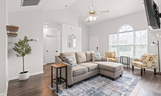 Charlotte House | Charlotte Getaway: 3-Bedroom Gem with Big Backyard